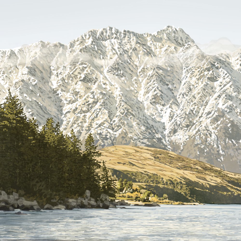Rocky Shoreline - Lake Whakatipu