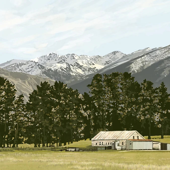 Upper Mataura shearing sheds 09/25 unframed