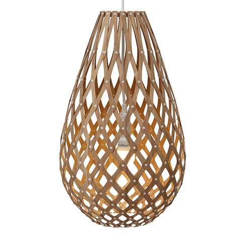 Koura light by David Trubridge in Caramel