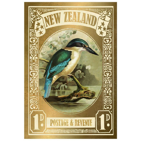 Kingfisher Gold Stamp