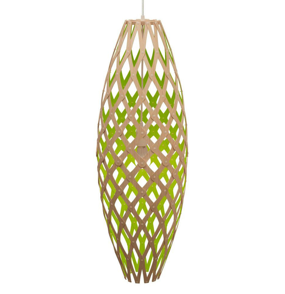 Hinaki light by David Trubridge in painted Lime